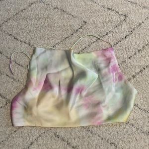 Silky Tie-Dye Crop Top